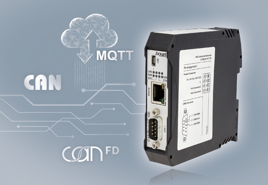 Ixxat CAN@net NT ve CANbridge serilerine,  Akıllı LUA komut işleme, çift yönlü MQTT mesajlaşma ve yeni donanımlar eklendi